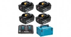 makita akku szett 198091-4 4x6,0ah+dc18rc+makpac