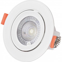 avide led beépíthető spot kerek 7w nw 4000k 38°