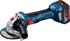 bosch akkus sarokcsiszoló gws 180-li 125mm 2x4ah gal 18v-40 koffer (06019h9)