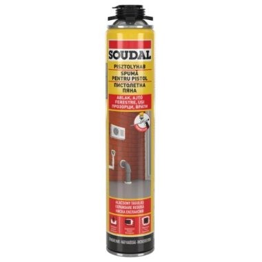 Soudal Purhab Pisztolyos Nyári 750ml 122880 1komponensű PUR Habok