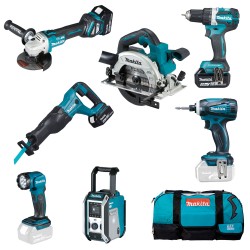 makita akkus szett dlx7018tx1(dga513,ddf484,djr186,dtd146,3db 5,0ah