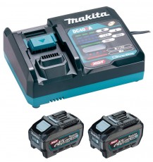 makita akku szett 40v vmax dc40ra+2xbl4050f 1911v6-0